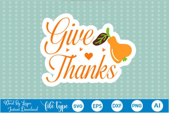 Give Thanks Sticker SVG: A Designer's Take on Autumn Embroidery