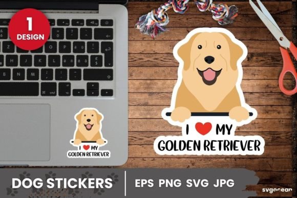Golden Retriever Sticker SVG: A Designer's Review