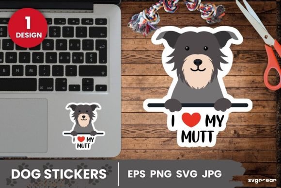 Mutt Sticker SVG: A Designer's Take on Real Embroidery Use