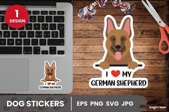 Review: German Shepherd Sticker SVG for Embroidery Projects