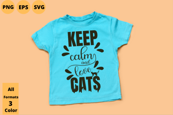 Review: Keep Calm and Love Cats T-shirt Design for Embroidery