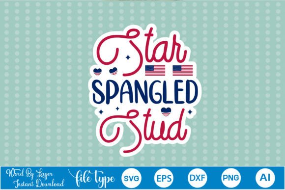 Review: Star Spangled Stud Sticker SVG for Embroidery
