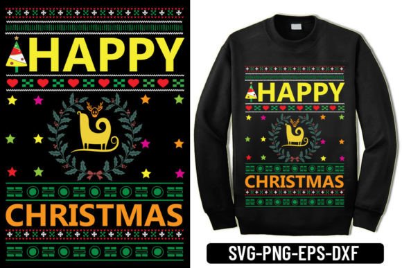 Review: Ugly Sweater - Happy Christmas Design