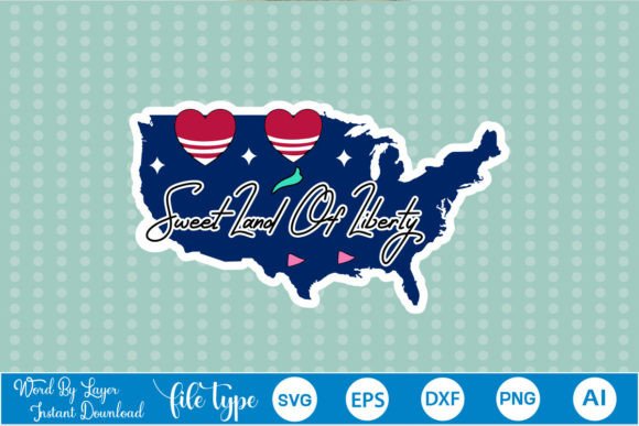 Sweet Land of Liberty Sticker SVG: A Designer's Review